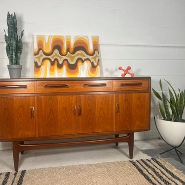 5ft Teak G Plan Credenza designed by Victor Bramwell Wilkins - Fresco Range 