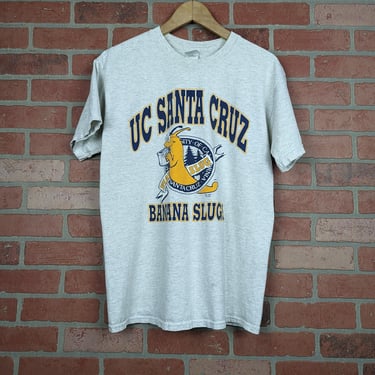 Vintage 1997 NCAA University of Santa Cruz Banana Slugs ORIGINAL College Tee - Medium 