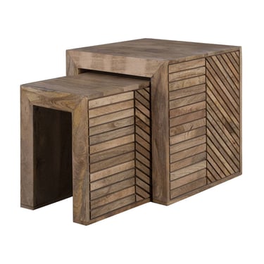 Deltaville Wood Accent Nesting Table