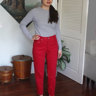 Vintage 90's Red Guess Jeans,  28