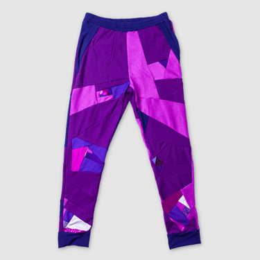 purple 'all-over reroll' jogger