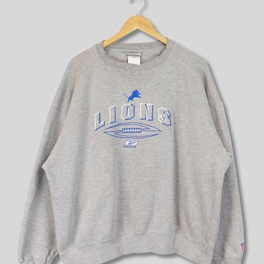 Vintage NFL Detroit Lions Crewneck Sweatshirt Sz XL