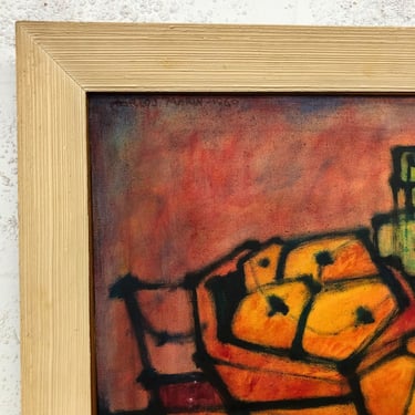 Carlos Marin – Still Life with Oranges and Bottle