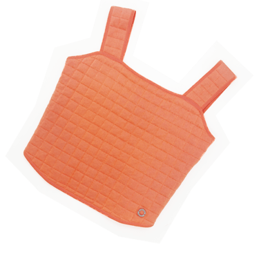 Chanel Identification 2000 peach quilted top
