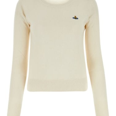 Vivienne Westwood Women Ivory Cotton Blend Bea Sweater