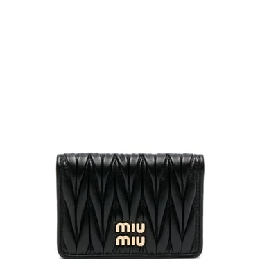 Miu Miu Women Matelassé Nappa Leather Card Holder
