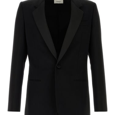 Saint Laurent Man Black Wool Blazer