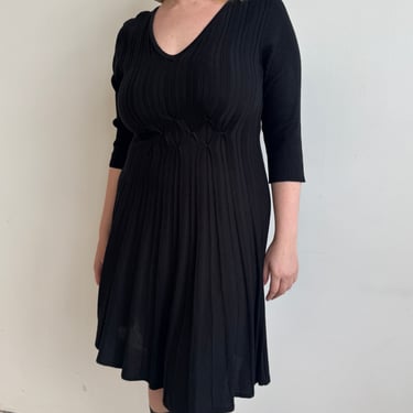 Vintage - Black Sweater Dress (L)