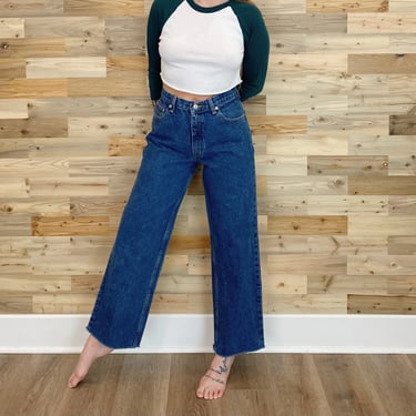 90's Ralph Lauren Wide Leg Jeans / Size 26 