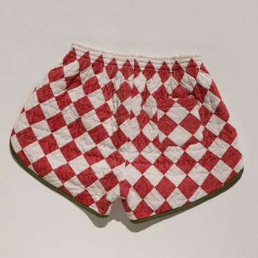 Carleen Quilt Track Shorts - Diamonds