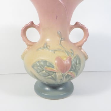 Vintage 1940s Hull Pottery Vase Magnolia Pattern 15 