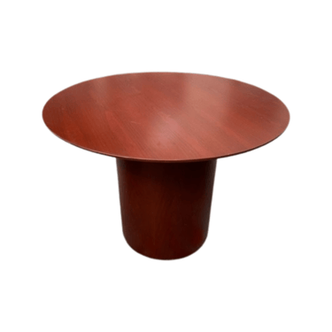 Florence Knoll Signed Wood Drum Dining Table 42” Diameter