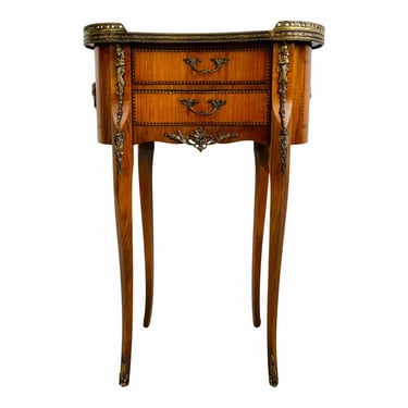 Antique French Mahogany Petite Accent Table
