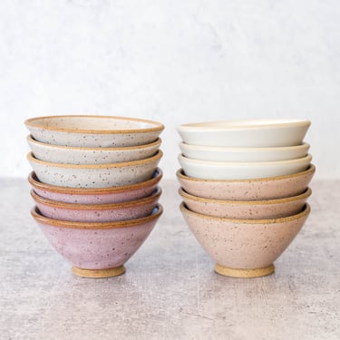 Little Angled Bowl | Prep Bowl | Ceramic Catchall | Modern Pottery | Speckled Clay | Stacking Bowl | Bowl for Keys | Small Kitchen Bowl 