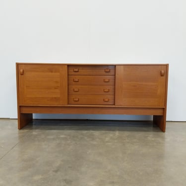 Vintage Danish Mid Century Modern Teak Credenza / Sideboard by Domino 