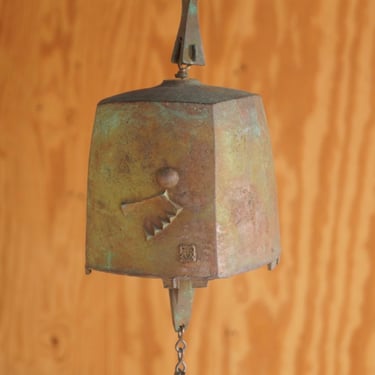 Vintage Paolo Soleri Rounded Square Wind Bell 