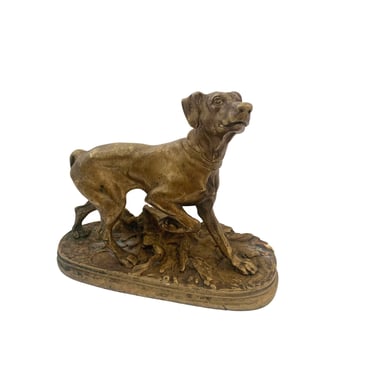 Antique Bronze Sculpture of A Dog 