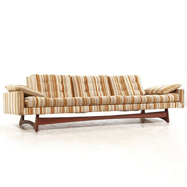 Adrian Pearsall for Craft Associates Mid Century Walnut Gondola Sofa - mcm 