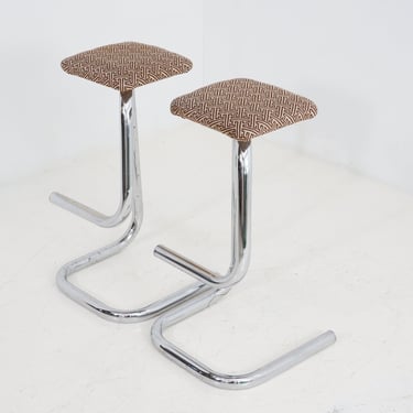 Pair of Paperclip Stools, 1970s 
