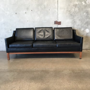 Black Vintage Leather Sofa