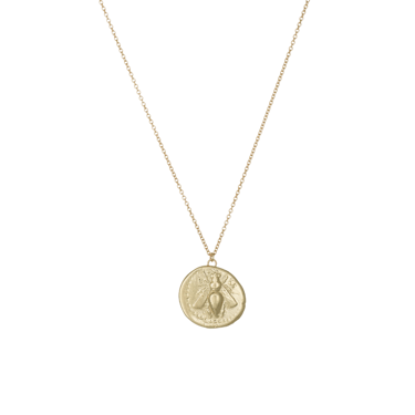 Bee Coin Pendant Necklace