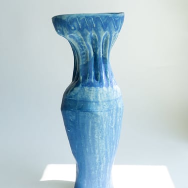 Blue Column Vase