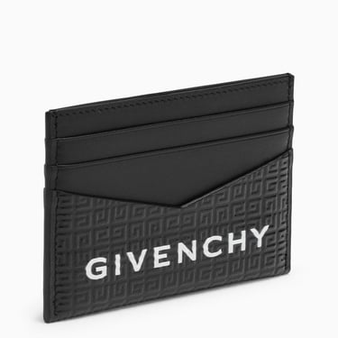 Givenchy Black 4G Leather Card Holder With Logo Men