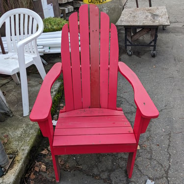 Red Adirondack Chair