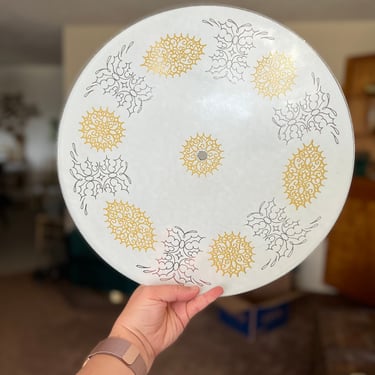 Mid Century Ceiling Light Shade Cover Round Glass 