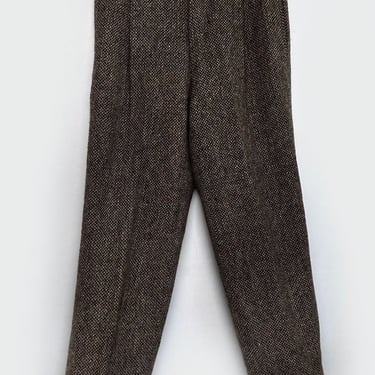 VINTAGE Polo Ralph Lauren DONEGAL TWEED Thick Wool Trousers Pants, 32" waist, 1980's, 1970's, Men's pleats 
