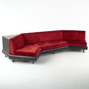 Adrian Pearsall for Craft Associates Mid Century Ebonized Boomerang Sofa - mcm 