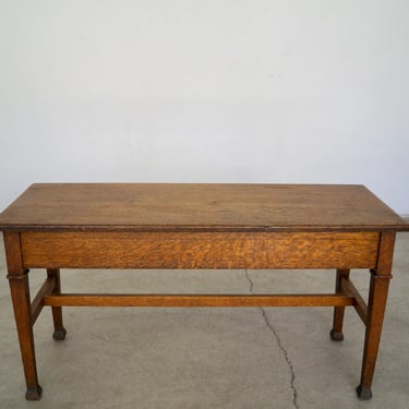 Early 1900’s Arts & Crafts Mission Bench 