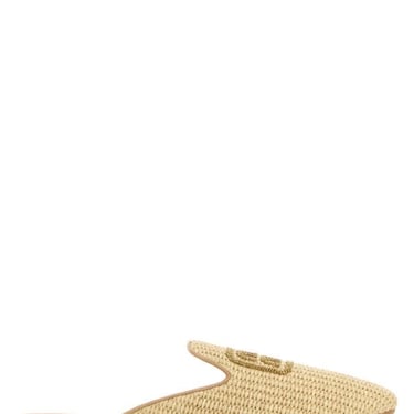 Miu Miu Woman Raffia Slippers