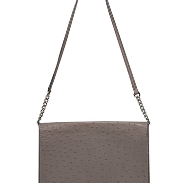 Kate Spade - Taupe Textured Leather Shoulder Bag