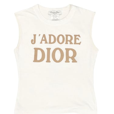 Dior J’adore White Logo Tank