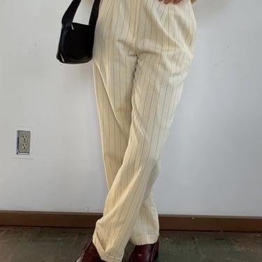 Ralph Lauren Cream Wool Trousers (S)