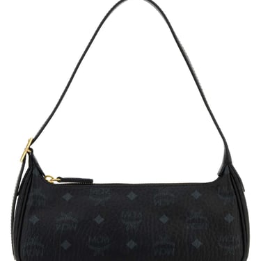 Mcm Women Printed Canvas Aren Shoulder Bag