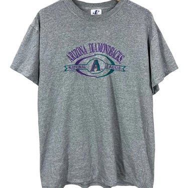 Vintage 2000 Arizona Diamondbacks Gray Embroidered Baseball T-Shirt Large