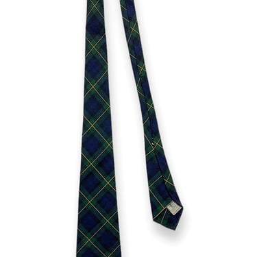 Vintage 1930s/1940s BOTANY Tartan Plaid Necktie ~ 100% Wool ~ Neck Tie / Cravat 