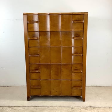 Vintage Art Deco Highboy Dresser 