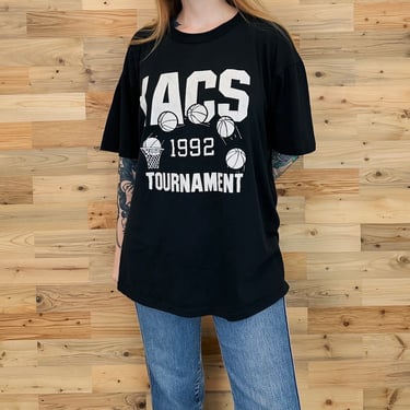 1992 Vintage IACS Basketball Tournament Tee Shirt 