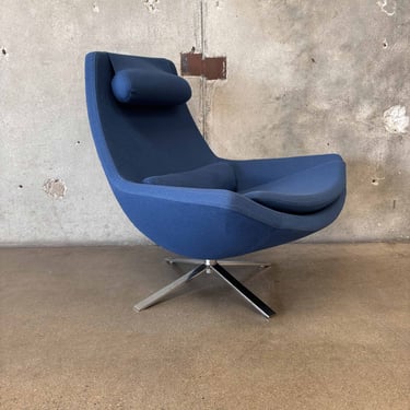 Mid Century Modern Italian Inspired Swivel Chair