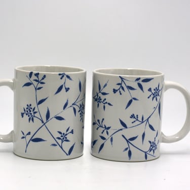 vintage cherry blossom coffee mugs made in Japan set of two 