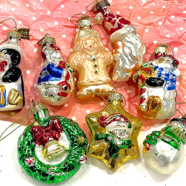 VINTAGE: 2003 - 8pcs - Christmas Tree Ornaments - Thomas Pacconi Collection - Distressed - SKU 
