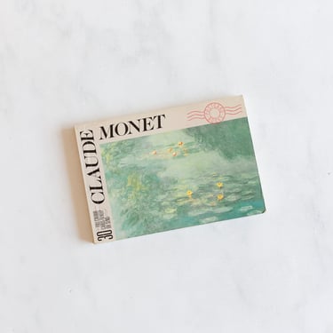 vintage Monet museum souvenir postcard book