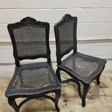 Pair of Shabby Chic Gothic Chairs