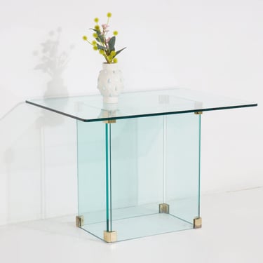 Glass Box Side Table 