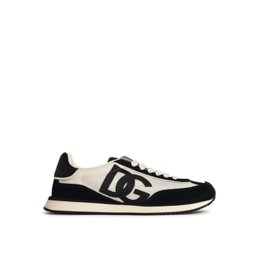 Dolce &amp; Gabbana 'Cushion' White Leather Blend Sneakers Men