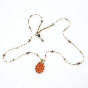 Sharing Tibetan Necklace - Carnelian