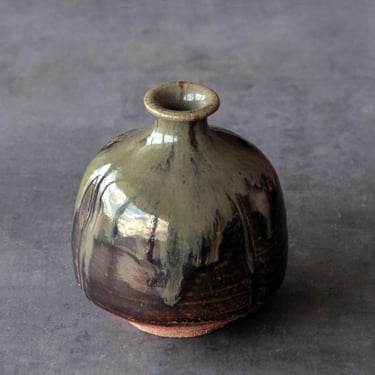 Sake Bottle by Junichi Kouzuru | Small Vase | Japanese Pottery 